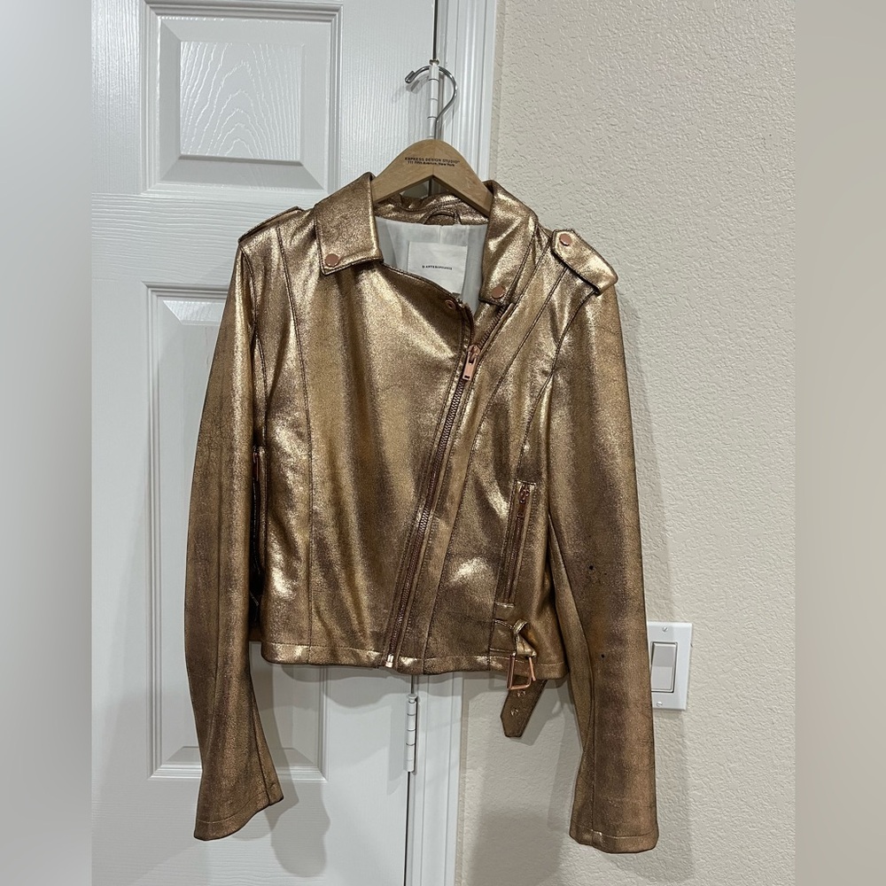 Anthropologie Rose Gold Jacket